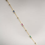 STEIN MISCHEN ARMREIFE | 925 SILBER