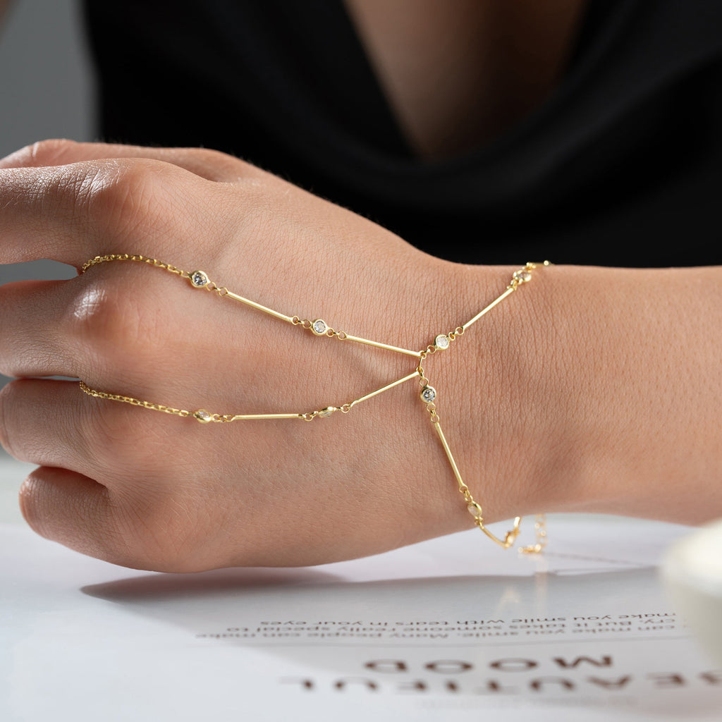 RUNA HANDKETTE aus 925 Silber - Eleganter Halskette - AURIME
