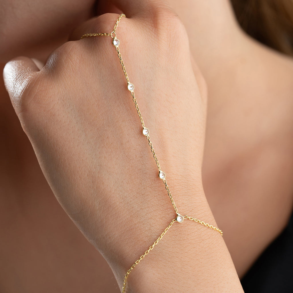 NITA HANDKETTE aus 925 Silber - Eleganter Halskette - AURIME