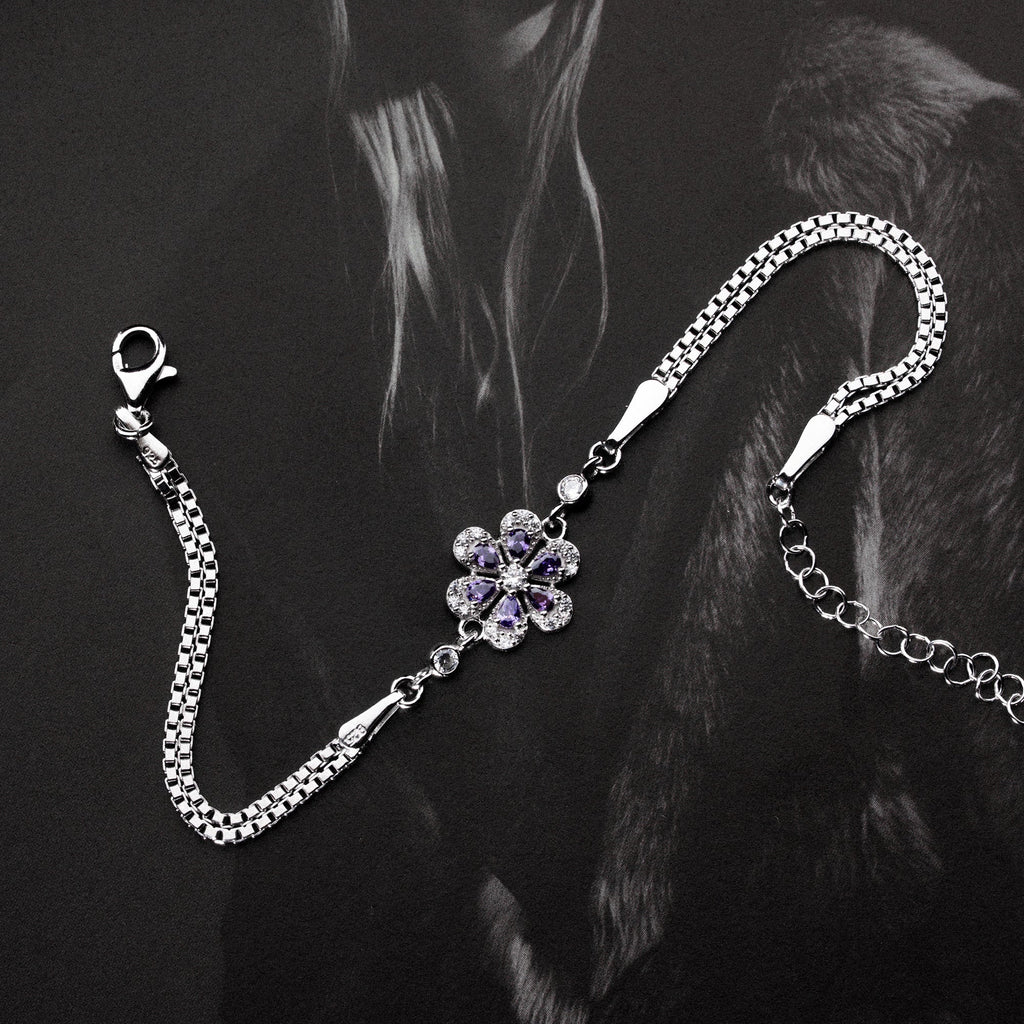 LOTUSBLUME ARMREIFE | 925 SILBER