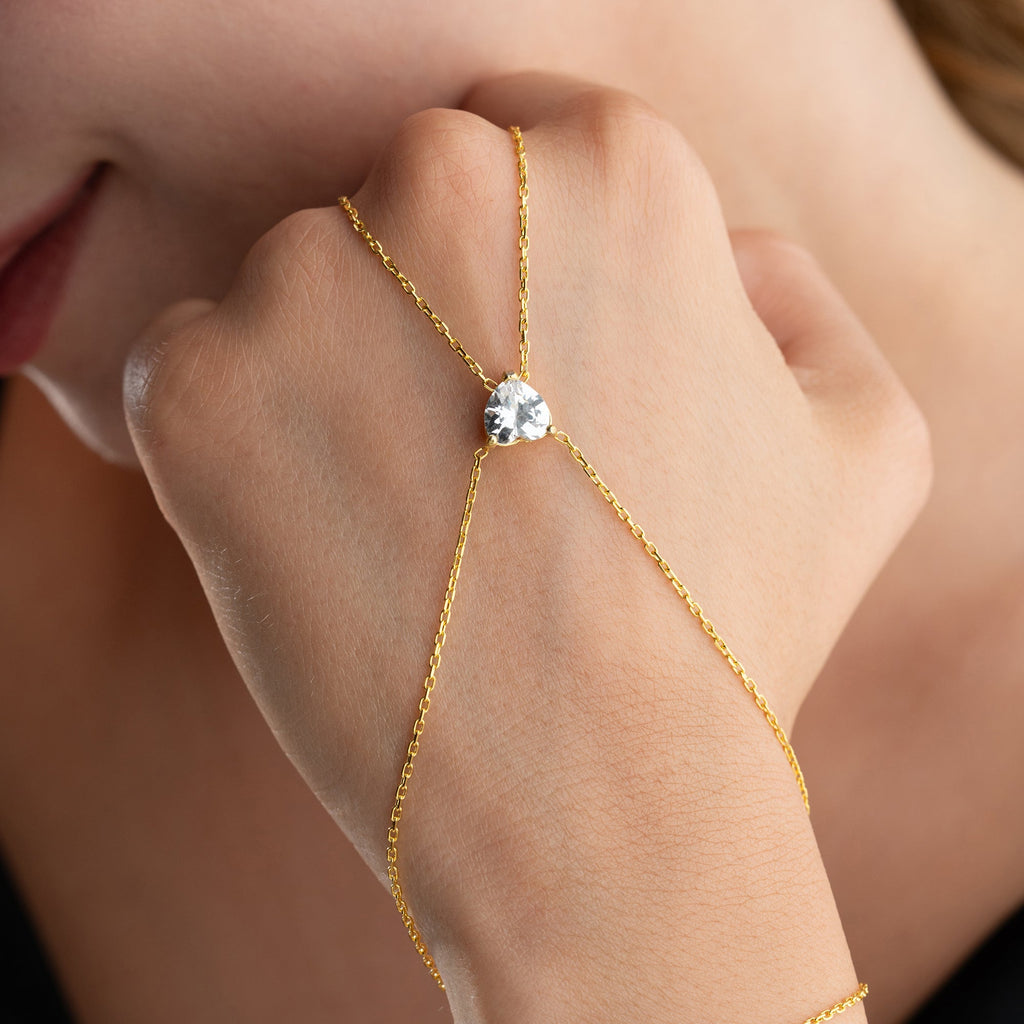 BOMB HERZ  HANDKETTE | 925 SILBER
