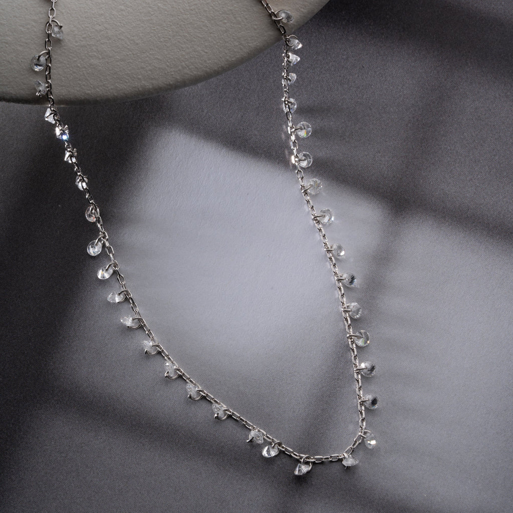 HALSKETTE MIT STEINANHANGER| 925 SILBER