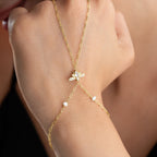 MIE PEARL HANDKETTE aus 925 Silber - Eleganter Halskette - AURIME