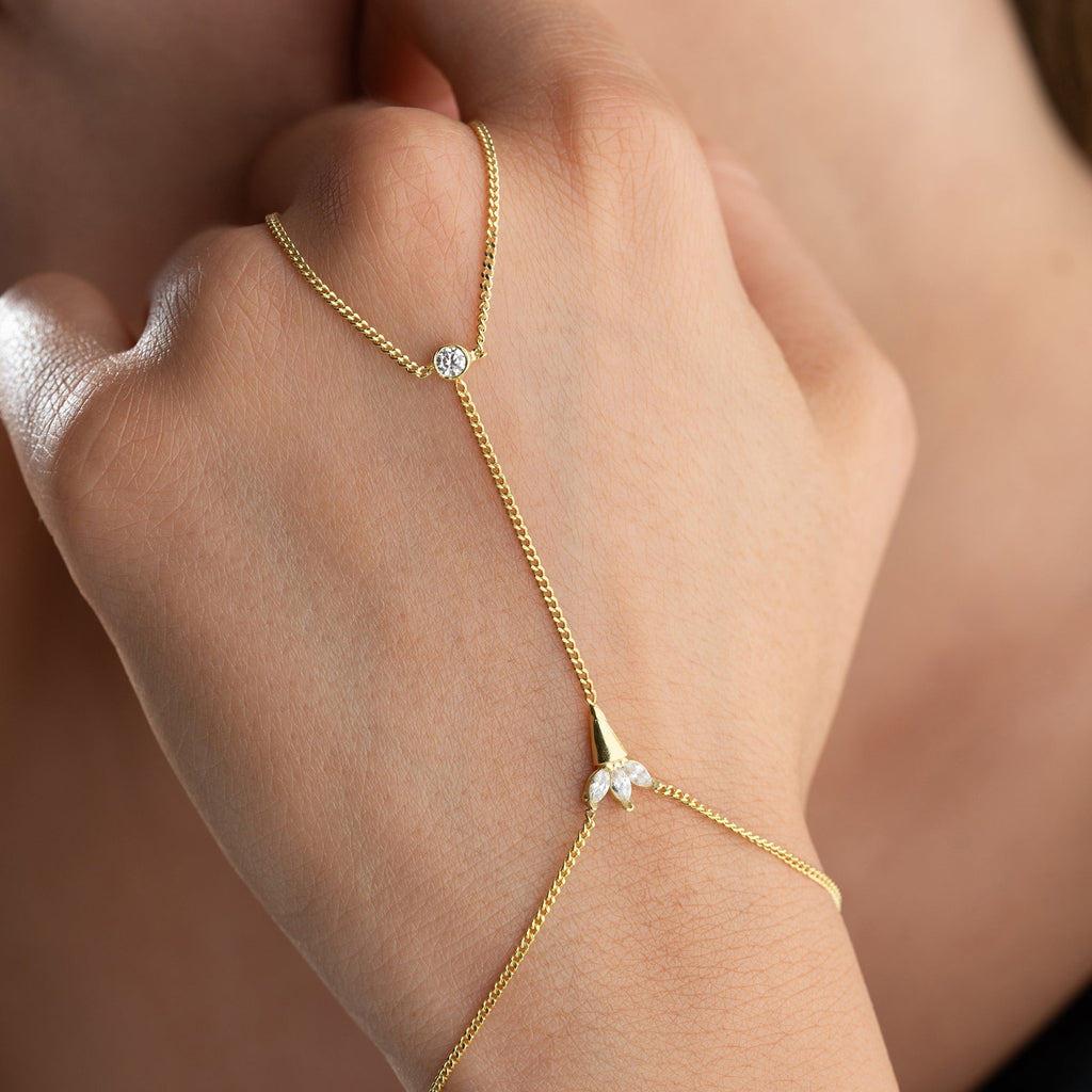 VIRI HANDKETTE aus 925 Silber - Eleganter Halskette - AURIME