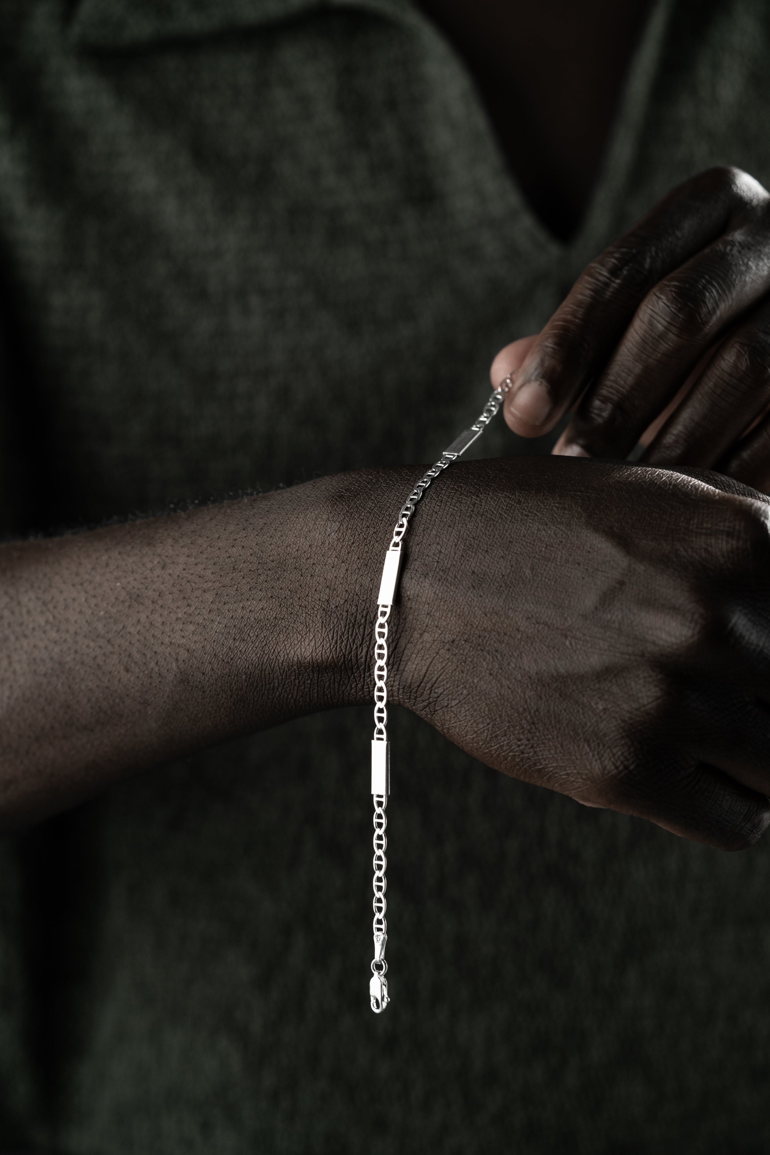 PLATTEN CUBAN LINK ARMBAND 4MM aus 925 Silber - Eleganter Armband - AURIME