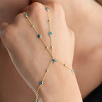 NAZAR DORIKA HANDKETTE aus 925 Silber - Eleganter Halskette - AURIME