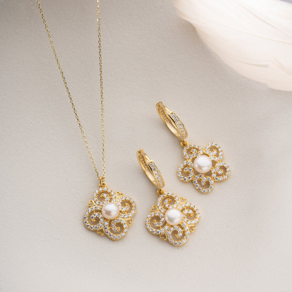 29 HALSKETTE OHRINGE SET  | 925 SILBER