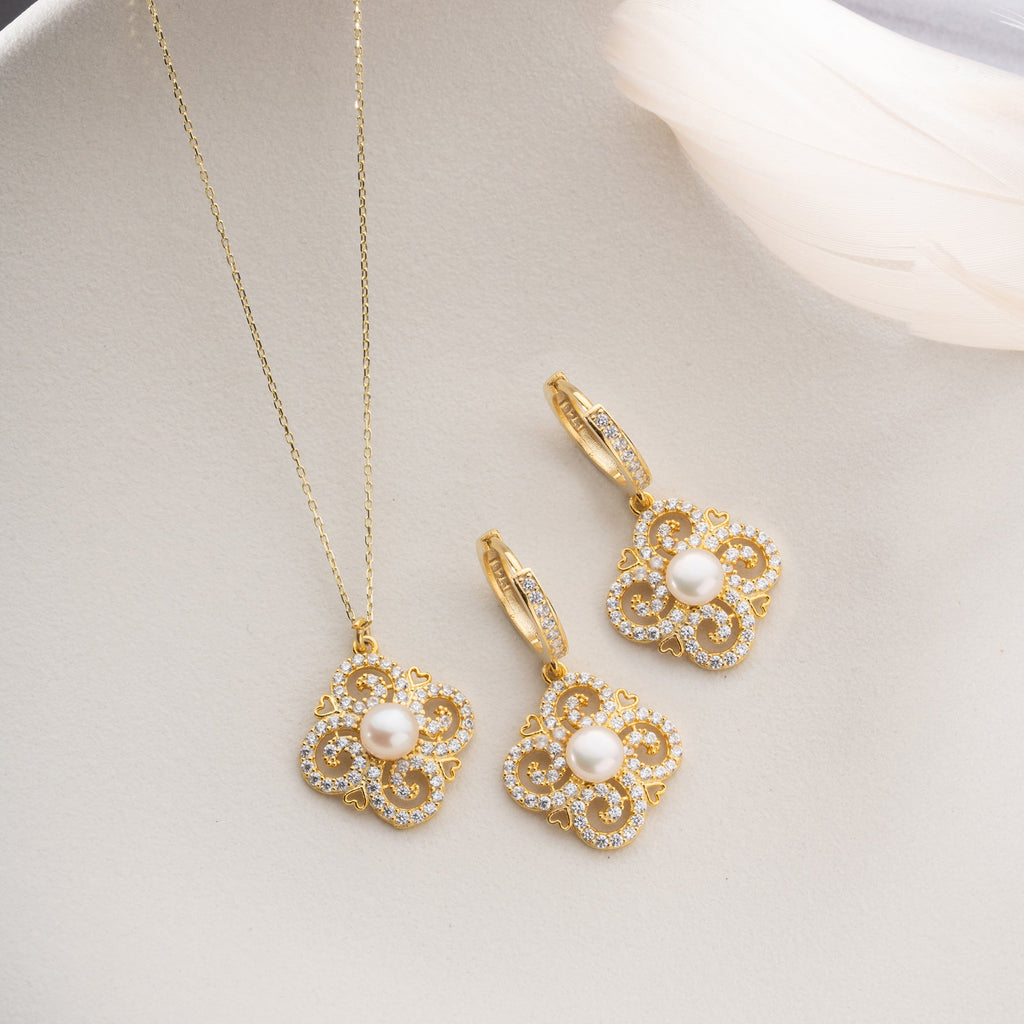 29 HALSKETTE OHRINGE SET  | 925 SILBER