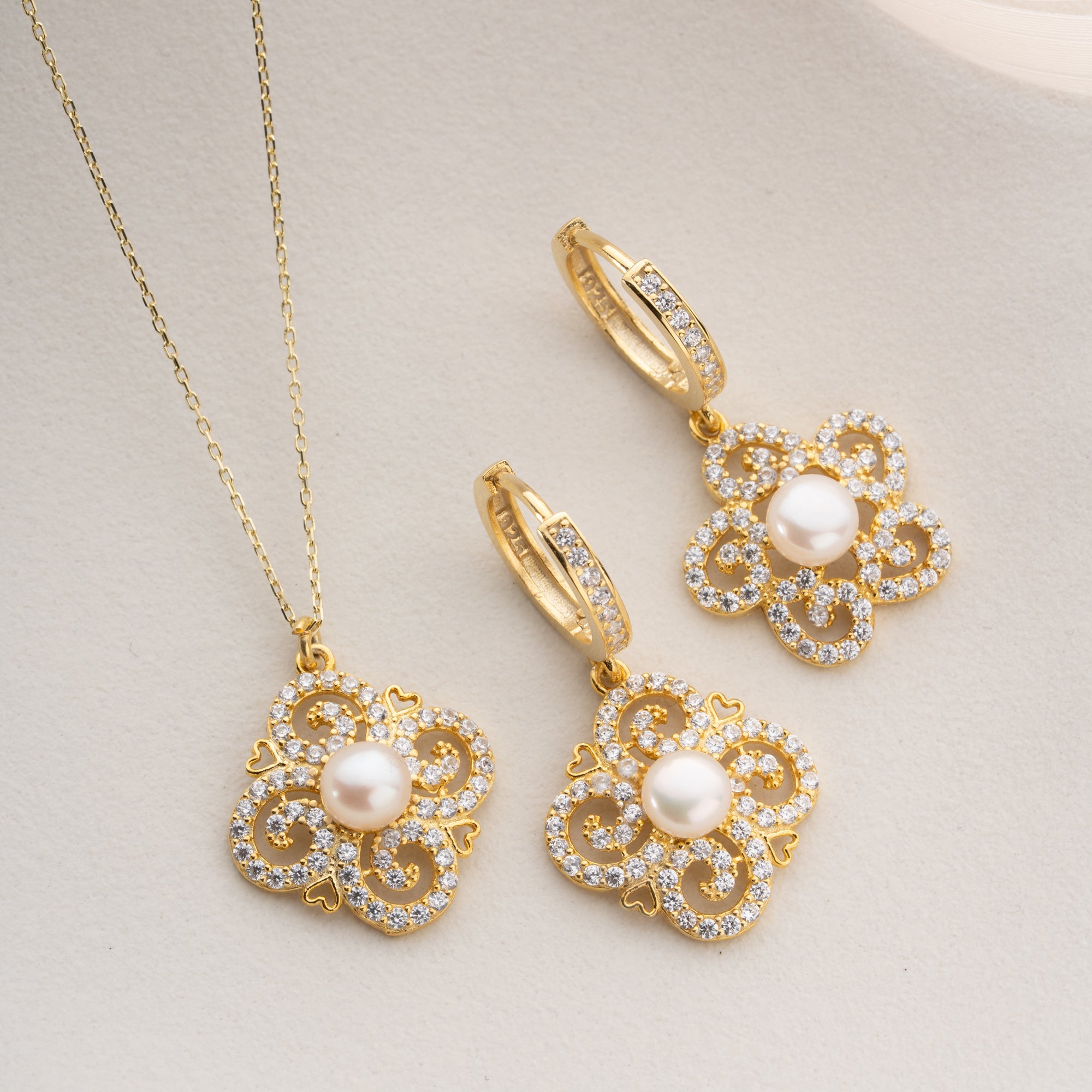 29 HALSKETTE OHRINGE SET  | 925 SILBER