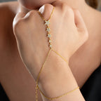 ORIE STERN HANDKETTE aus 925 Silber - Eleganter Halskette - AURIME