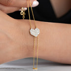 BIG HEART HANDKETTE aus 925 Silber - Eleganter Halskette - AURIME