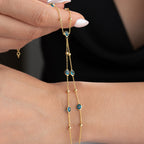 NAZAR DORIKA HANDKETTE aus 925 Silber - Eleganter Halskette - AURIME
