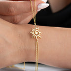 SUN HANDKETTE aus 925 Silber - Eleganter Halskette - AURIME