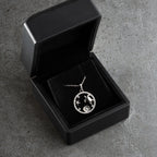 PEARL STRASS HALSKETTE aus 925 Silber - Eleganter Halskette - AURIME
