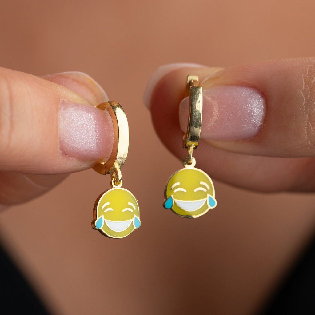 SMILEY OHRRINGE | 925 SILBER