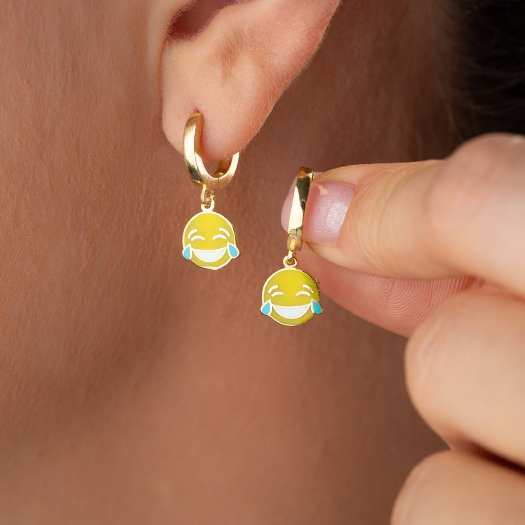 SMILEY OHRRINGE | 925 SILBER