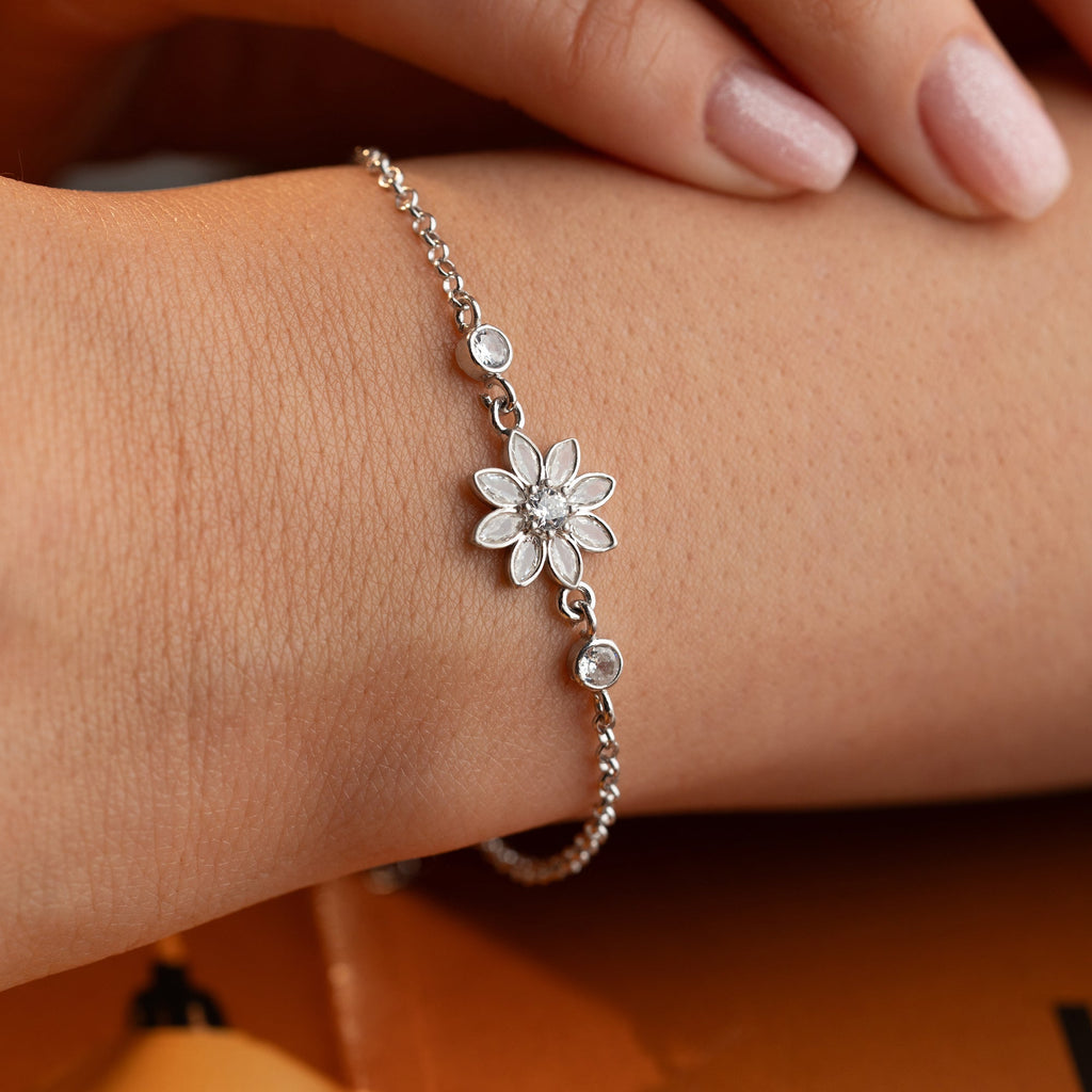 BLUME ARMREIFE | 925 SILBER