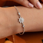 BLUME ARMREIFE | 925 SILBER