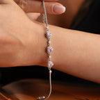 ROSA HERZ ARMREIFE | 925 SILBER