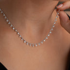 HALSKETTE MIT STEINANHANGER| 925 SILBER