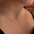 HALSKETTE MIT STEINANHANGER| 925 SILBER