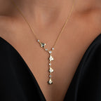 Y HALSKETTE MİT SCHMETTERLING | 925 SILBER