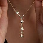 Y HALSKETTE MİT SCHMETTERLING | 925 SILBER