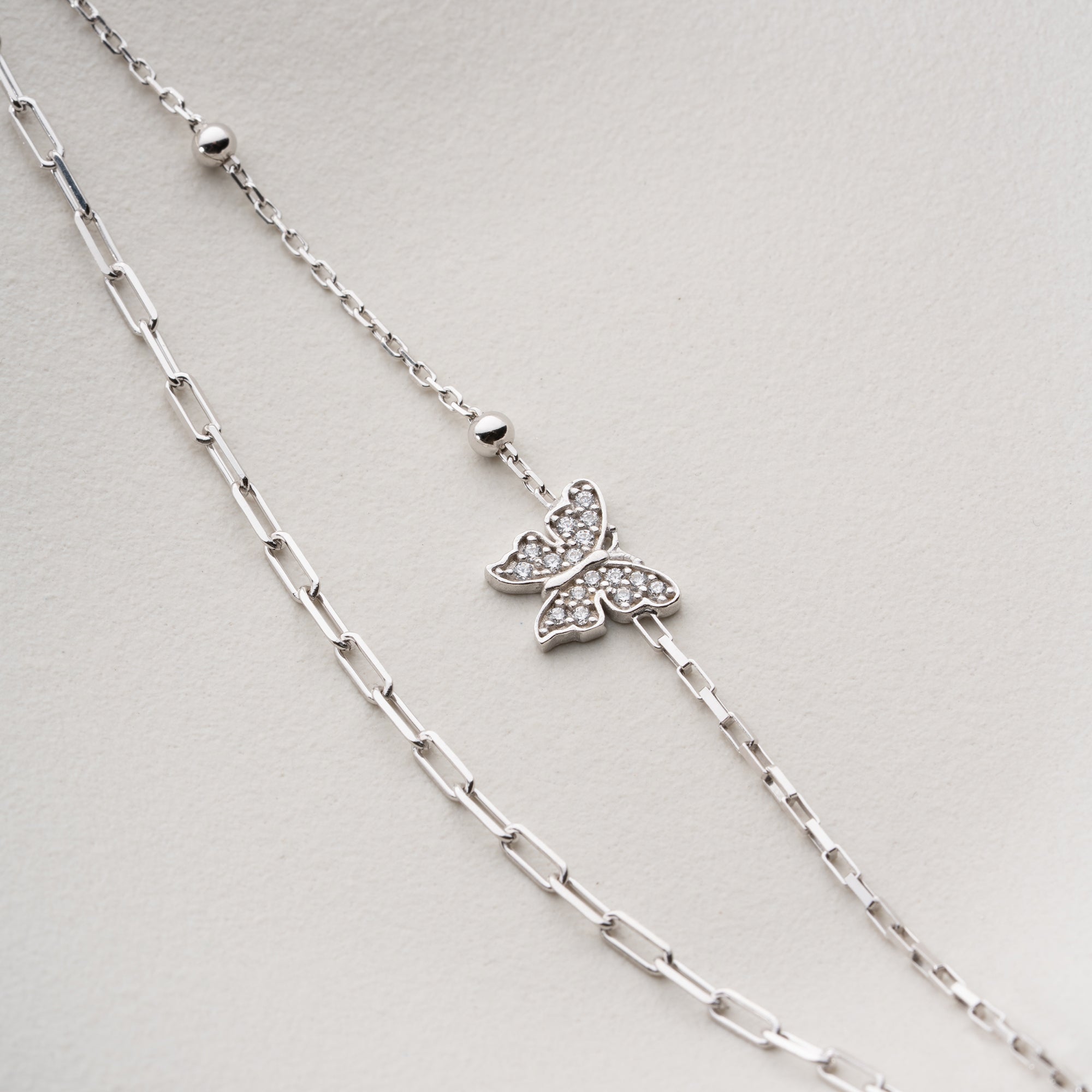 DUO BUTTERFLY ARMKETTE | 925 SILBER