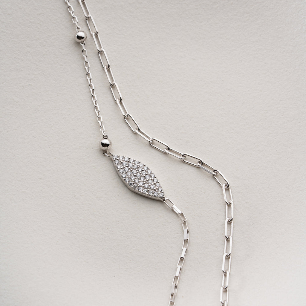 DUO ELIPS ARMKETTE | 925 SILBER