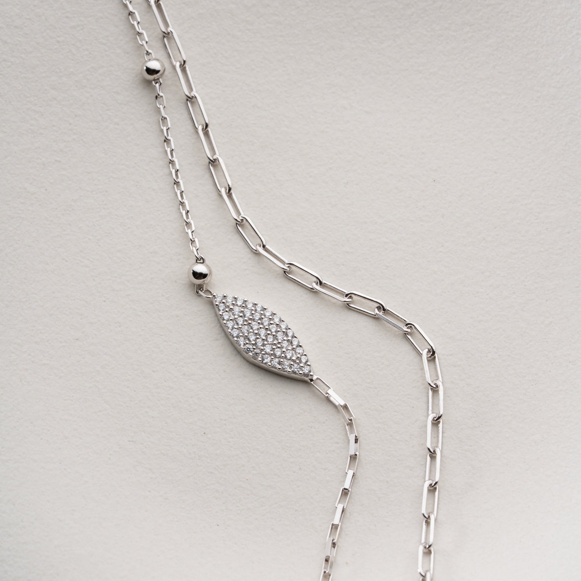 DUO ELIPS ARMKETTE | 925 SILBER