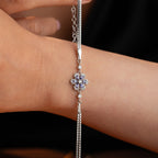 LOTUSBLUME ARMREIFE | 925 SILBER