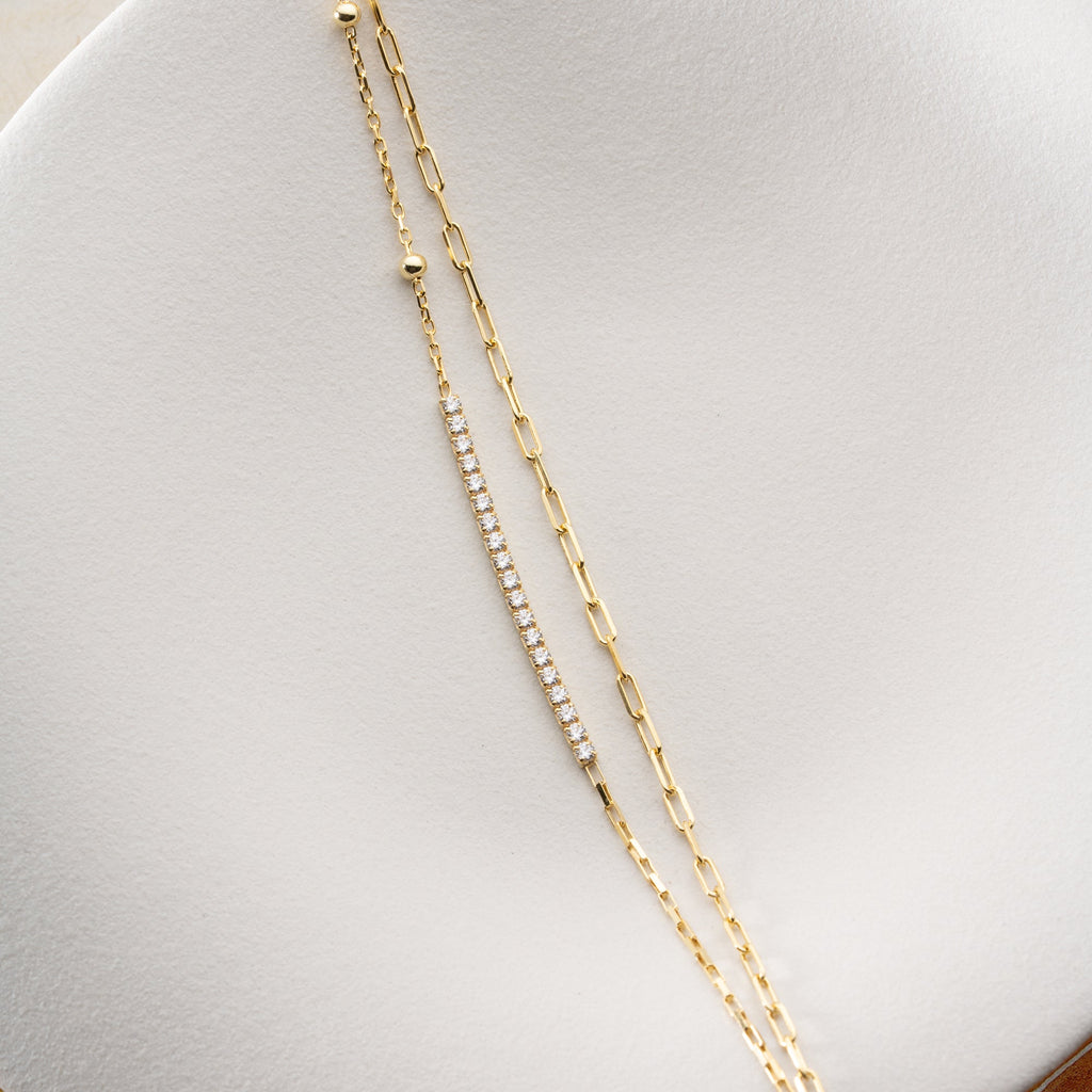 DUO CHAIN ARMKETTE | 925 SILBER