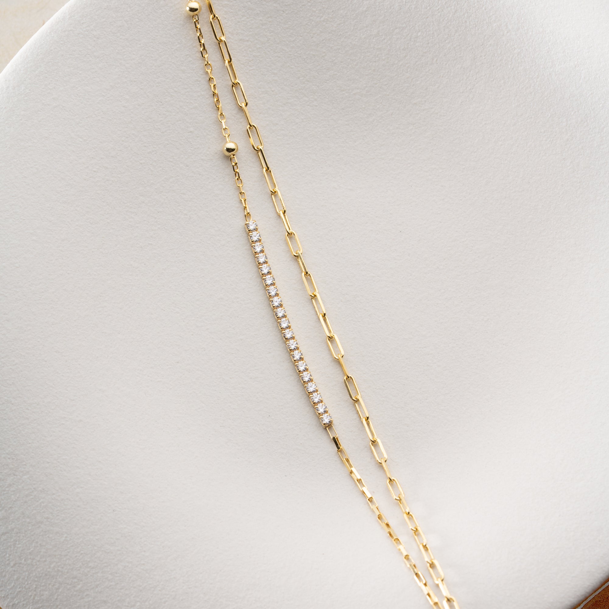 DUO CHAIN ARMKETTE | 925 SILBER