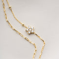 DUO ZIRKONIA DAISY ARMKETTE | 925 SILBER