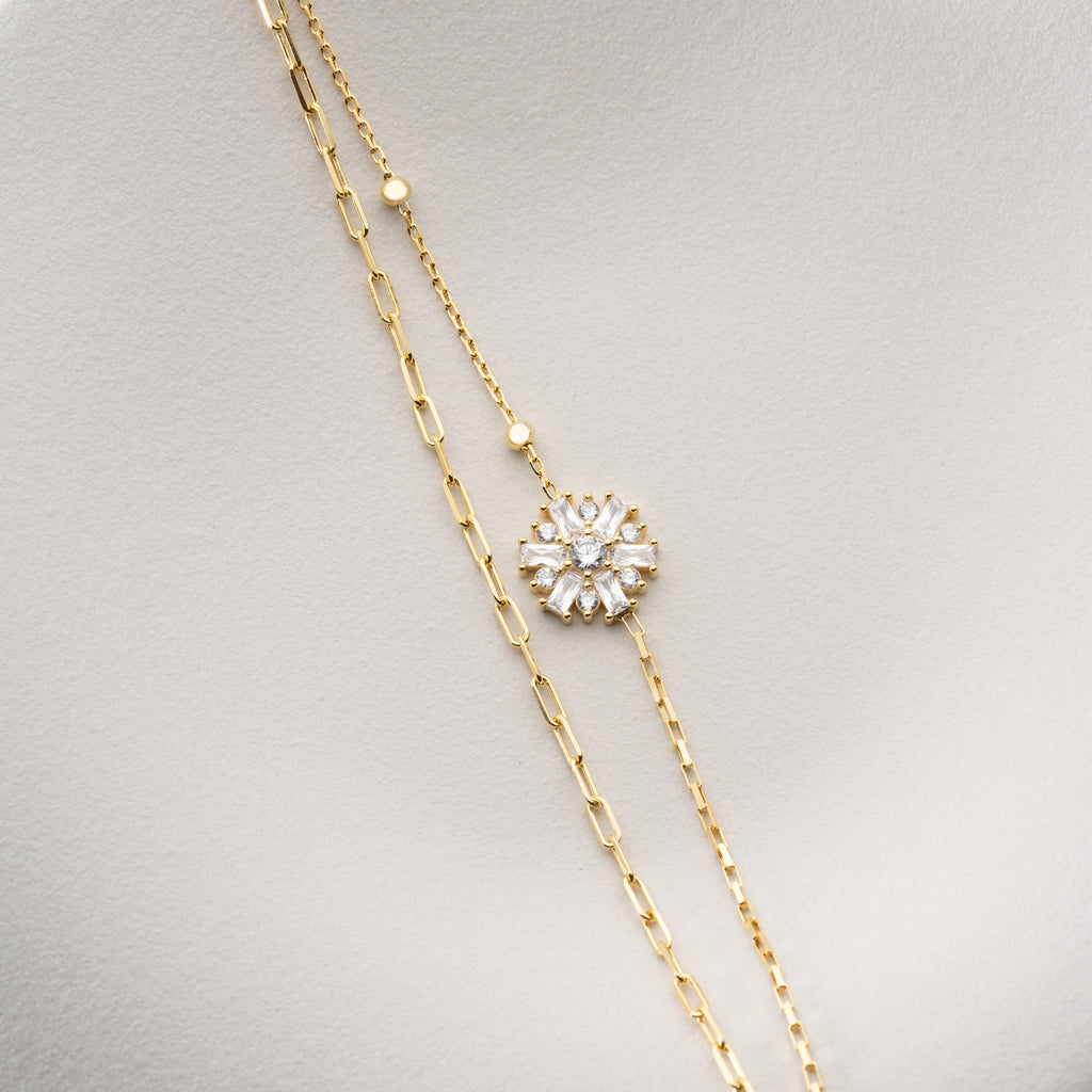 SCHNEEFLOCKE ARMKETTE | 925 SILBER