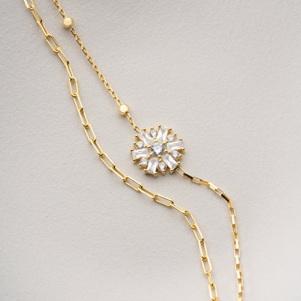 SCHNEEFLOCKE ARMKETTE | 925 SILBER