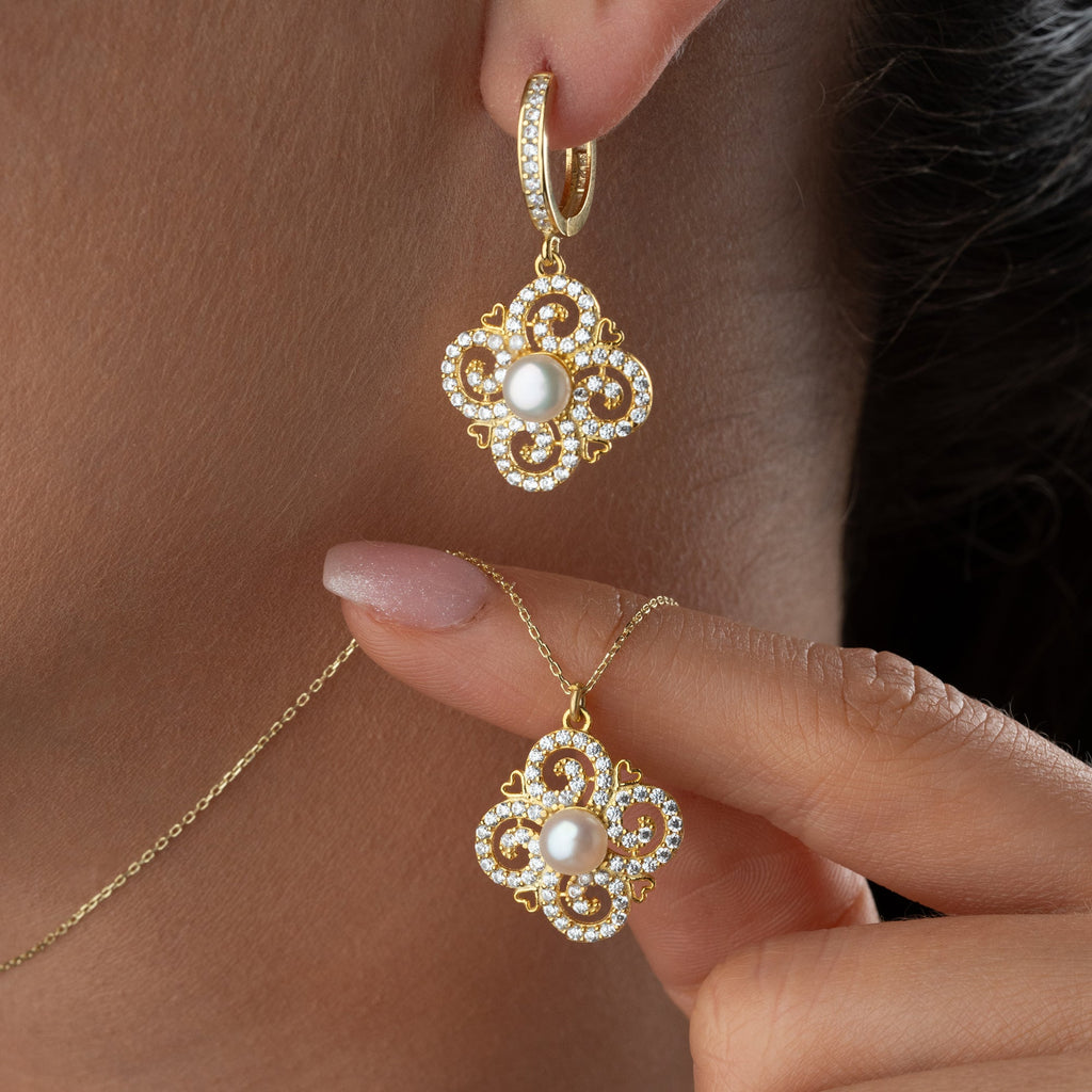 29 HALSKETTE OHRINGE SET  | 925 SILBER