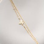 DUO BLATT ARMKETTE | 925 SILBER