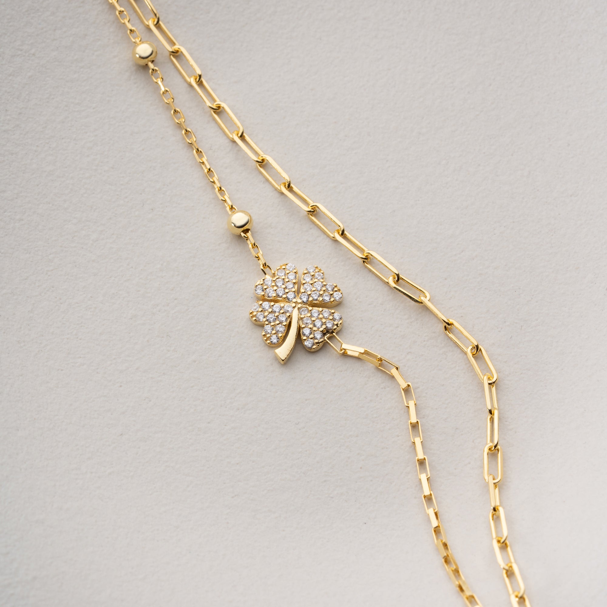 DUO KLEE ARMKETTE | 925 SILBER