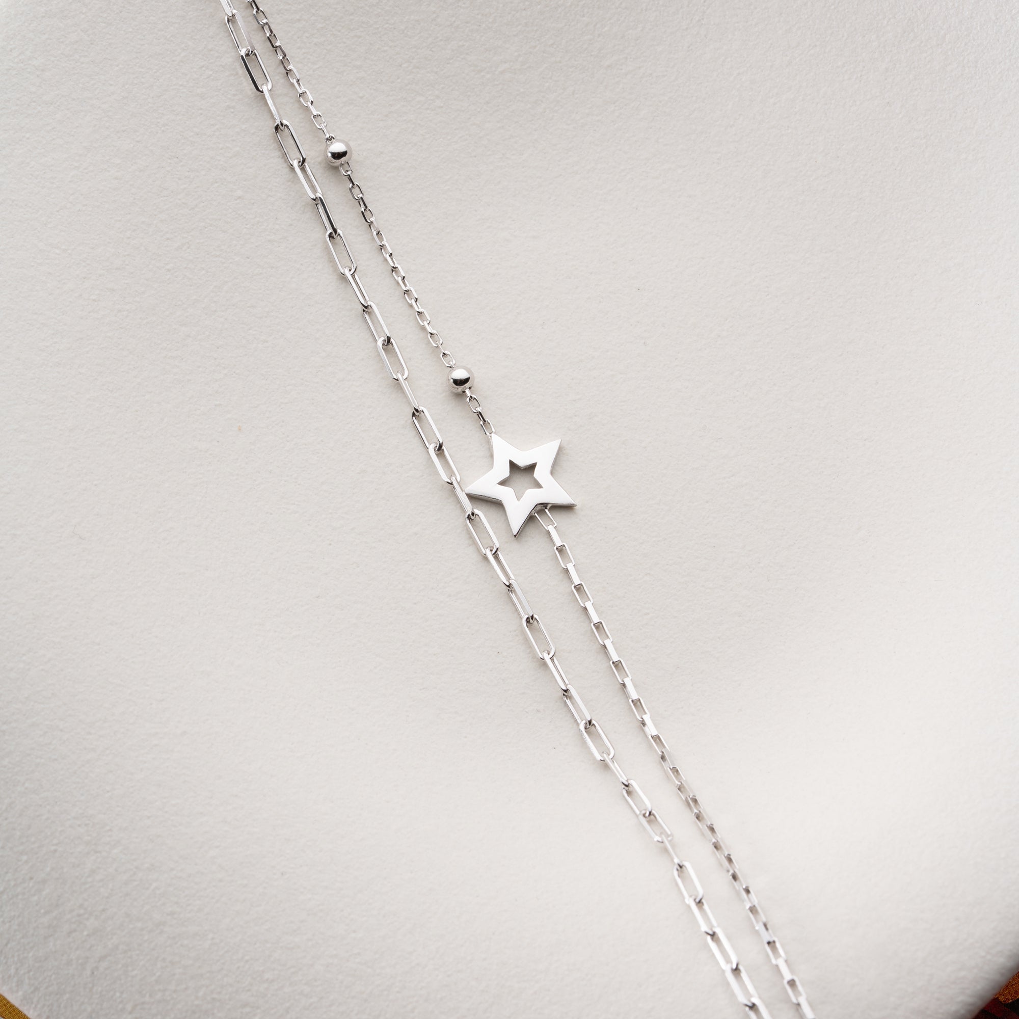 DUO STERN ARMKETTE | 925 SILBER