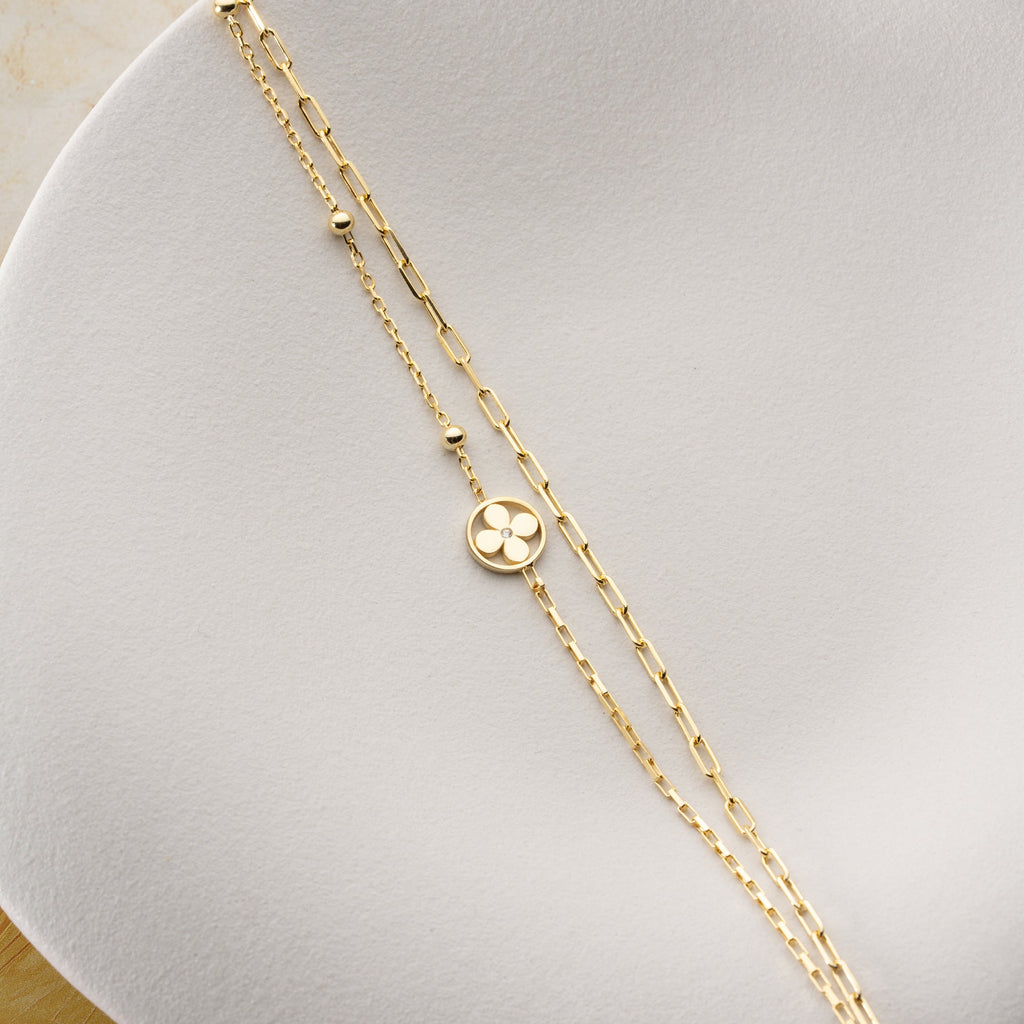 DUO KLEE ARMKETTE | 925 SILBER