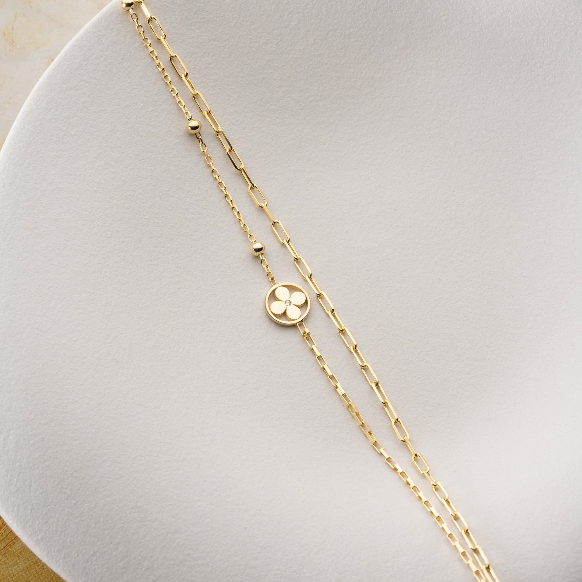 DUO KLEE ARMKETTE | 925 SILBER