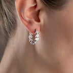 FLEUR OHRRINGE aus 925 Silber - Eleganter Ohrringe - AURIME