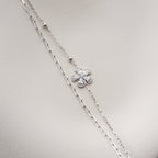 DUO BLUME ARMKETTE | 925 SILBER