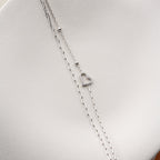 DUO HERZ ARMKETTE II | 925 SILBER