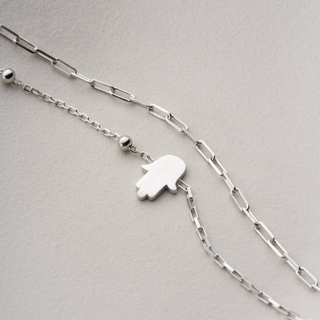 DUO FATIMAS HAND ARMKETTE | 925 SILBER