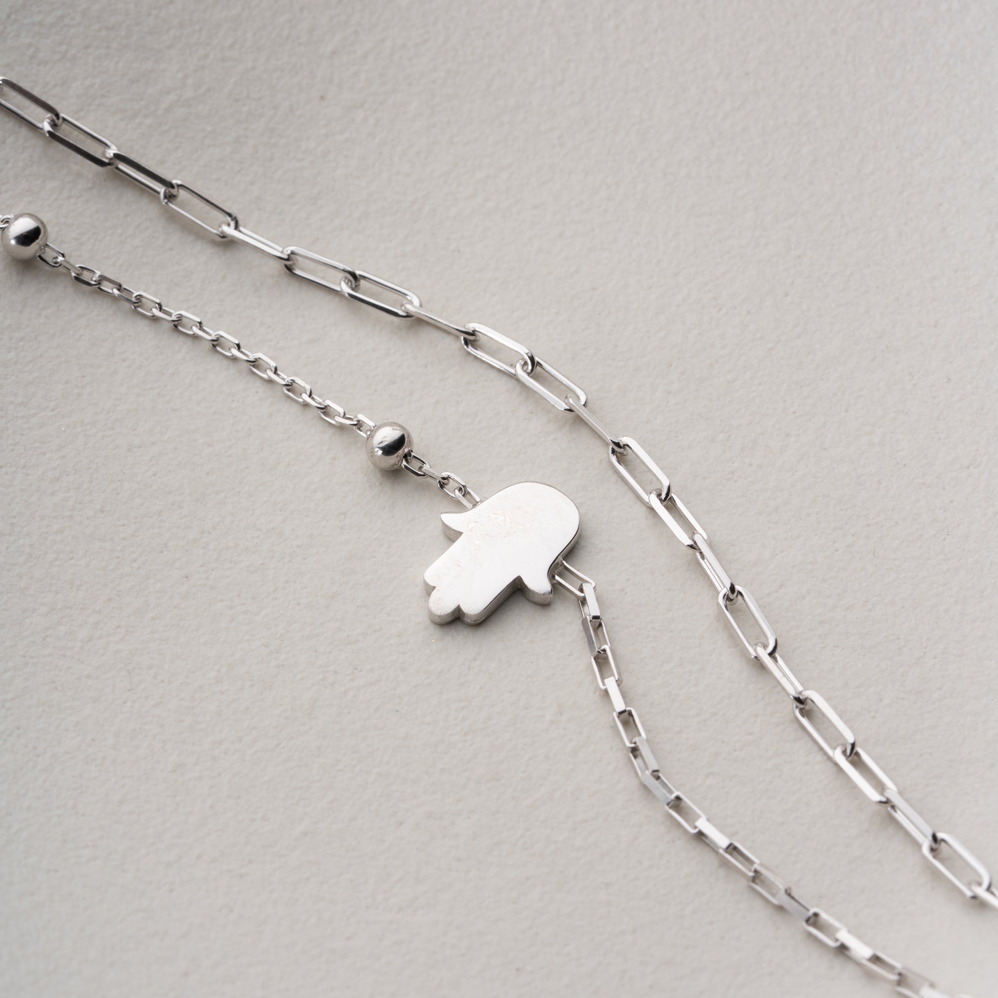 DUO FATIMAS HAND ARMKETTE | 925 SILBER