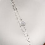 DOPPELTER ZİRKONSTEİN ARMKETTE | 925 SILBER