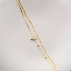 DUO HERZ ARMKETTE | 925 SILBER