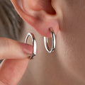 925 Silber Maya Ohrringe von Aurime, elegante Ohrschmuck mit stilvollem Design, detailreiche Verarbeitung und glänzender Oberfläche